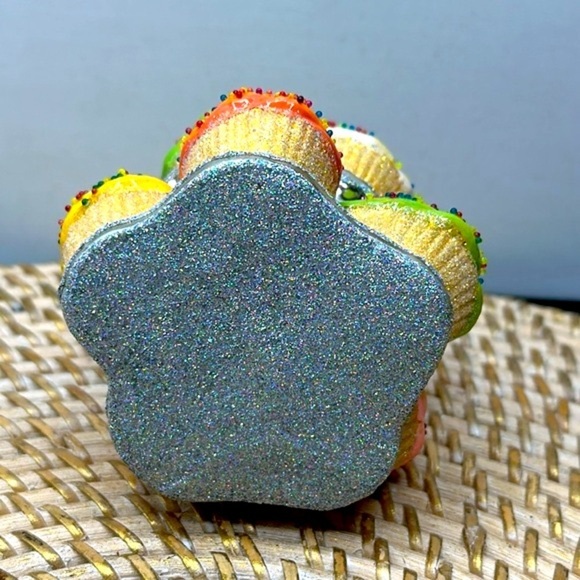 European Hand Blown Klassics by Kurtis Glass Cupcake on Stand Christmas Ornament - Picture 5 of 5